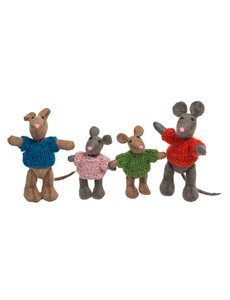 Papoose Toys Mouse Family 4pc