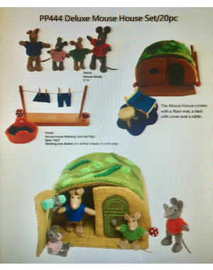 Papoose Toys Deluxe Mouse House Set/20pc