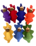 Papoose Toys Rainbow Acorn Babies/7pc