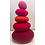 Papoose Toys Stacking Set/5pc Red