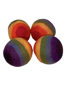 Papoose Toys Rainbow Ball 12.5cm/4pc Large