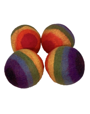 Papoose Toys Rainbow Ball 12.5cm/4pc Large