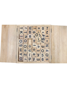Papoose Toys Natural Letters/Numbers Set