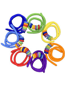 Papoose Toys Felt Rope and Doughnuts Full set