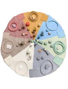 Papoose Toys 90cm Earth Rainbow Mat