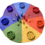 Papoose Toys 90cm Rainbow Mat