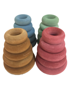 Papoose Toys Earth Doughnuts/20pc