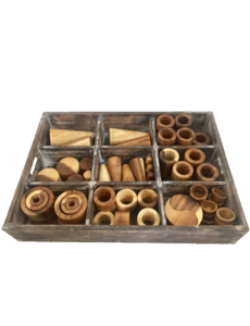 Papoose Toys Loose Parts Natural 1 (72pc)
