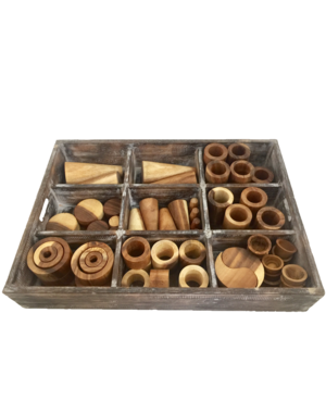 Papoose Toys Loose Parts Natural 1 (72pc)