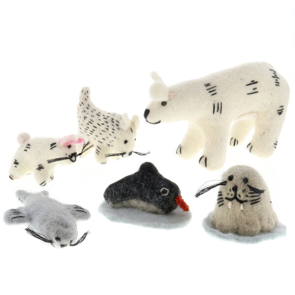 Papoose Toys Arctic Animals 6pc