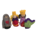 Papoose Toys Finger Puppets King Queen/4pc