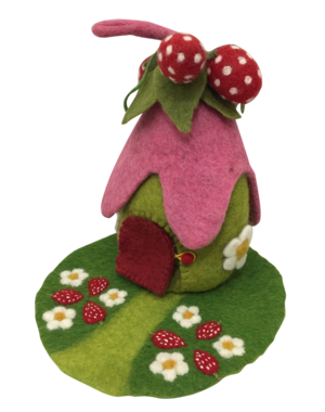 Papoose Toys Strawberry House + Mat