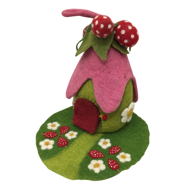 Papoose Toys Strawberry House + Mat