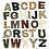 Papoose Toys Uppercase Alphabet Natural Stitched 7cm H