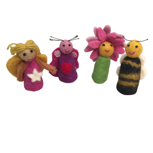Papoose Toys Garden Finger Puppets/4