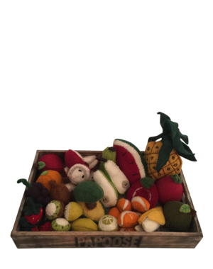 Papoose Toys Crated Fruit Set