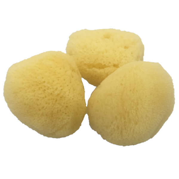 Papoose Toys Natural Sponge 'Silk' 6cm/3pc