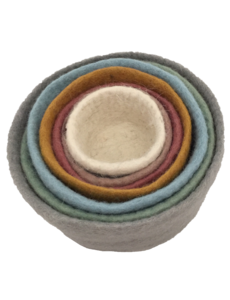 Papoose Toys Earth Nested Bowl Set/7pc