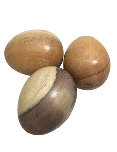 Papoose Toys Wood Eggs/6pc