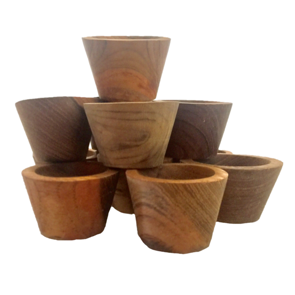 Papoose Toys Small Bowls Natural/12pc