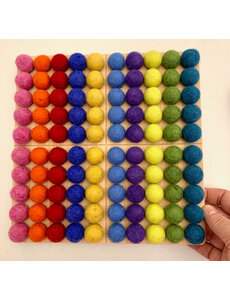Papoose Toys Montessori Board Bright/101pc
