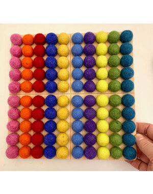 Papoose Toys Montessori Board Bright/101pc