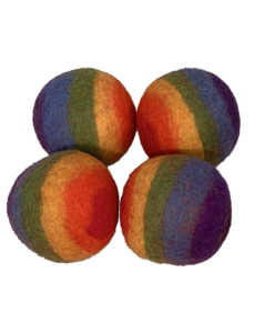 Papoose Toys Rainbow Ball 7.5cm/ 4pieces