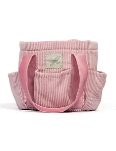 ByASTRUP Verzorgingstas roze corduroy voor stokpaard