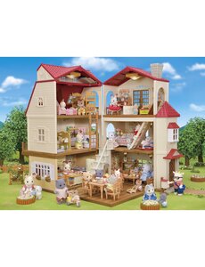 Sylvanian Families Het Poppenhuis met geheime speelkamer plus het Startershuis