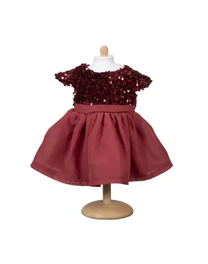Mamamemo Feestjurk rood 45cm
