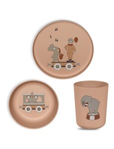 Nuuroo Milas bioplastic (PLA) dinerset 3-pack