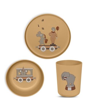 Nuuroo Milas bioplastic (PLA) dinerset 3-pack