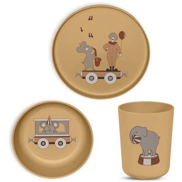Nuuroo Milas bioplastic (PLA) dinerset 3-pack