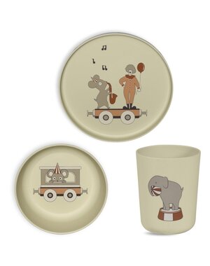Nuuroo Milas bioplastic (PLA) dinerset 3-pack