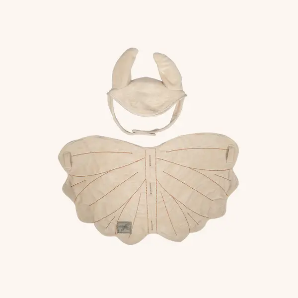ByASTRUP Zadeldek en mutsje creme