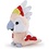Trudi Pluchen papegaai (10cm)