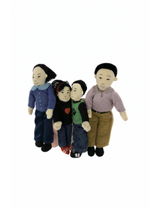 The Puppet Company Aziatische vingerpop familie 4 st.