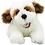 The Puppet Company Handpop bruin/witte Hond 40cm