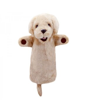 The Puppet Company Handpop blonde Labrador 38cm
