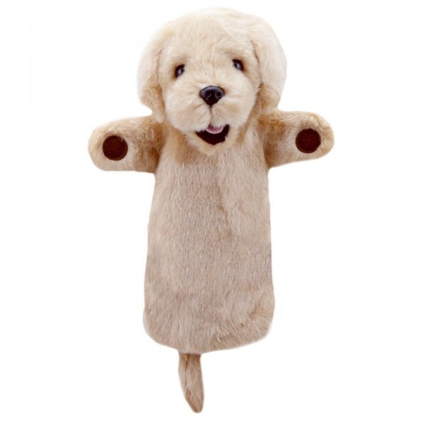 The Puppet Company Handpop blonde Labrador 38cm