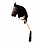 ByTOIZZ Hobby horse open mond bruin