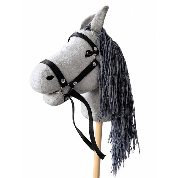 ByTOIZZ Hobby horse open mond grijs