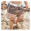 Nuuroo Milo zwembroek bruin/beige -lichte verkleuring