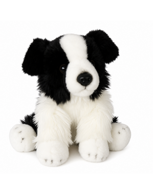 BIColini Zittende Border Collie zwart/wit 30cm