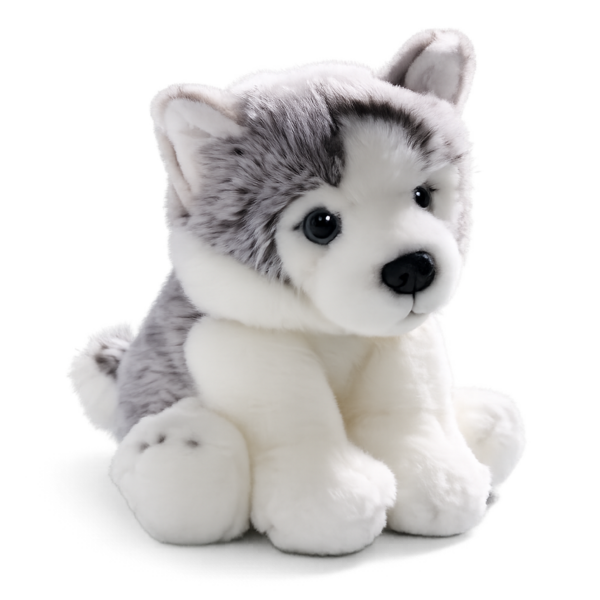 BIColini Zittende Husky pup 22cm