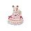 Sylvanian Families Freya's verjaardag set aardbeien cake jurk (5847)