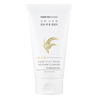 Rice Pure Clay Mask to Foam Cleanser
