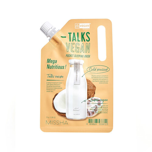 Missha Talks Vegan Squeeze Pocket Sleeping Mask Mega Nutritious