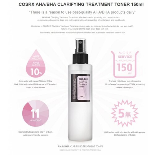COSRX AHA/BHA Clarifying Treatment Toner COSRX AHA/BHA Clarifying Treatment Toner