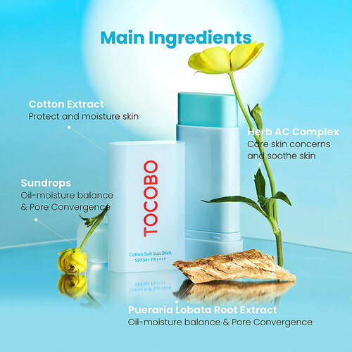 Tocobo Cotton Soft Sun Stick SPF50+ PA++++ Tocobo Cotton Soft Sun Stick SPF50+ PA++++